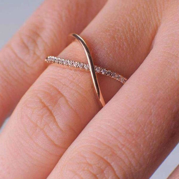 Blush and Bar - Nadia X Infinity Ring (Resizable - Picture 2 of 5